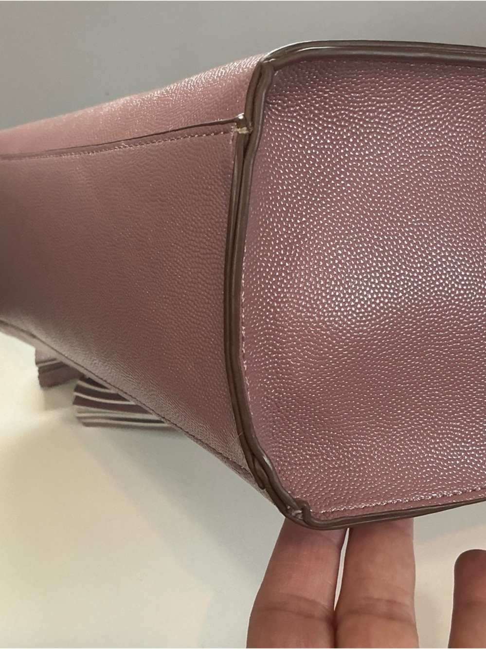 Anne Klein East/West Horsebit Satchel Crossbody Bag Rose Pink EUC - Picture 10 of 16